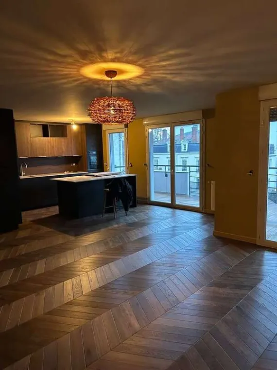 Rénovation des peintures intérieures d'un salon à Caluire-et-Cuire, Villeurbanne, Milhan Déco